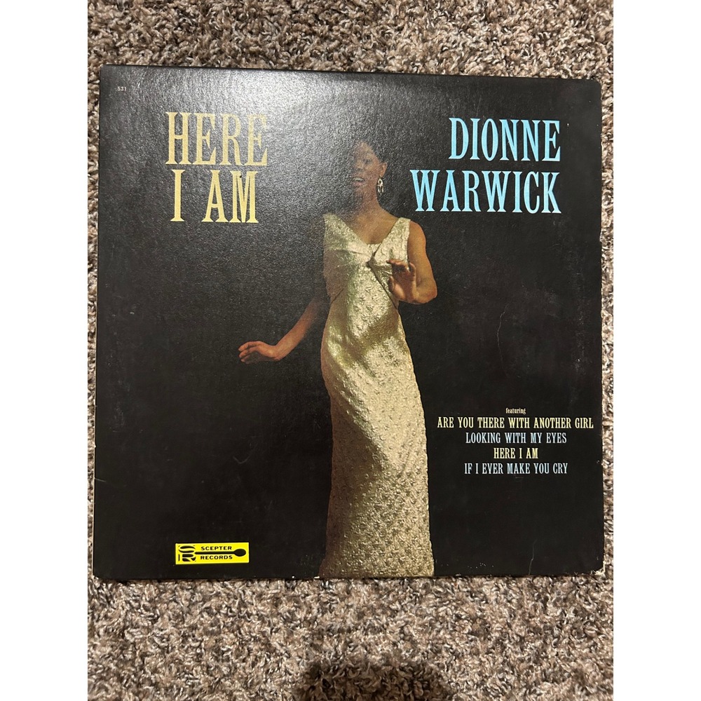 Dionne Warwick Here I Am Vinyl LP Scepter Records SRM-531 Soul R&B 1965 Album